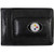 NFL Siskiyou Sports Mens Pittsburgh Steelers Leather Cash  Cardholder One Size Black