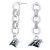 Pro Specialties Group NFL Carolina Panthers Circle Links Post Earrings