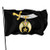 Shriner 3x5 FT American Flag Outdoor Banner Family Banner Garden Banner Black