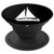 Silhouette Sailing Sailboat Sailor Boating Yacht Captain PopSockets Grip and Stand for Phones and Tablets