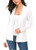 Women s Knit Cardigan Open Front Sweater Coat Long Sleeve S White