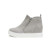 Soda Taylor Hidden Wedge Booties Fahsion Sneaker Shoes Side Zipper 8 Light Grey