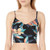 Roxy Junior s Printed Beach Classics Tankini Tank Top Anthracite Tropical Sample L