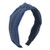 MHDGG Knot Headband for Women GirlsDenim Zipper Wide Headbands Turban Headband Hair Band Vintage Bandana Hairband Elastic Hair Hoops Hair Accessories for Women and GirlsDark