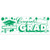 Congrats Grad Sign Banner (green & white) Party Accessory  (1 count) (1/Pkg)