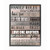 Stupell Industries Family Rules Text Fun Wood Grain Rustic Tan Teal Designed by Kim Allen Wall Art 16 x 20 Black Framed