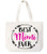 Best Mimi Ever Canvas Tote Bag Grandma Gift Idea for Mimi Book Bag