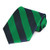 TieMart Kelly Green and Navy Blue Striped Tie