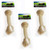 3 Pack Tasman s Natural Pet AllNatural Buffalo Rawhide Bones Large