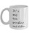 Its Too Peopley Mug  It s Way Too Peopley Outside Mug Funny Ceramic Coffee Cup for Introverts Because It s Too Peopley Out There  11 oz