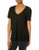Volcom Junior s Dish It Out Loose Fitting VNeck Tee Black M