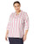 Foxcroft Women s Plus Size Dora Variegated Stripe Tunic Sweet Rose 16W