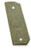 ACK LLC Ergo Grip XTR 1911 Tapered Bottom Hard Rubber Grip OD Green