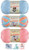 Bernat Softee Baby Acrylic Yarn 3 Pack Bundle Includes 3 Patterns DK Light Worsted #3 (Candy Baby Mix)