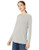 Jack by BB Dakota Junior s Laces Out Brushed Knit Tunic with Side lace up Light Heather Grey Medium