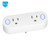 Smart Plug Wi-Fi Mini Outlets Smart Sockets 16A Timing Switch with Remote Control, Wifi Smart Plug that work with Amazon Echo Alexa Dot and IFTTT Google Home Assistant - Dual Wifi Outlets Can Work Ind