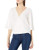 BB Dakota Junior s Mind Leopard Jacquard Faux wrap top White Extra Small
