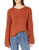 BB Dakota Junior s Retro Active Cable Knit Sweater Rust Small