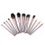 THBRO Makeup Brush Set Foundation Foundation Concealer Eye Shadow Blush 12pcs Different Types of Advanced Small Grape Face Makeup Brush
