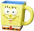 Silver Buffalo Nickelodeon SpongeBob SquarePants 3D Sculpted Ceramic Mug 20ounces Yellow