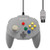 RetroBit Tribute 64 Wired N64 Controller for Nintendo 64  Original Port  Classic Grey
