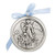 SilverPlated Guardian Angel Crib Medal by Venerare Blue