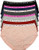 ToBeInStyle Women s 6 Pack Plus Size Bikini Panties  Heart Touch  3X