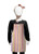 Lunarable Striped Kids Apron Rainbow Colored Column Design Vivid Lines Geometric Pattern Illustration Abstract Boys Girls Apron Bib with Adjustable Ties for Baking Painting Kids Size Multicolor