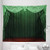 Lunarable Green Tapestry King Size Art Theme Pattern with Stage Curtain of The Theatre Illustration Print Wall Hanging Bedspread Bed Cover Wall Decor 104  X 88  Green Lime
