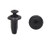 uxcell 20Pcs Black Car Plastic Rivets Splash Guard Push Type Fastener Clip 4 5mm