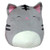 Kelly Toy Squishmallows 8" Tabby Cat Plush Pillow