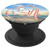 A Pink Beach Ocean Sand Waves Sunset Monogram Initial Letter PopSockets Grip and Stand for Phones and Tablets