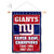 New York Giants 4 Time Champions Banner Window Wall Hanging Flag with Suction Cup