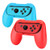 TNP Nintendo Switch JoyCon Grip 2 Pack  Comfortable Grip Wear Resistant JoyCon Handle Game Controller Kit Accessory for Nintendo Switch RedBlue  Nintendo Switch