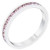 Kate Bissett Stylish Birthstone Stackables Swarovski Crystal Lavender June Size 7