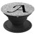 Silver Glamour Monogram Letter A Initial PopSockets Grip and Stand for Phones and Tablets