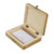 AmScope Wood Microscope Slide Storage Box Holds up to 25 Blank Prepared Slides