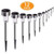 SURSUN Solar Pathway [12pack] Waterproof Outdoor Garden Sunlight Powered Bright White-Landscape Light for Lawn/Patio/Yard/Walkway/Driveway (Stainless Steel), Steel-12Pack