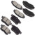 Front Rear Ceramic Brake Pads Kits LSAILON fit for 2010 Acura TSX 20082010 Honda Accord