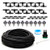Flantor Garden Irrigation System50ft Irrigation System 1/4  Blank Distribution Tubing Watering Drip Kit/Irrigation Kits Automatic Mist Irrigation Equipment Set for GardenFlower BedLawn Black