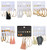 Tornito 36 Pairs Bohemian Acrylic Hoop Stud Layered Ball Drop Dangle Leopard Hoop Earring Leather Leaf Earrings Tassel Earrings Set for Women Girls