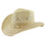 Vamuss Straw Cowboy Hat for Women with Beaded Trim and Shapeable Brim Light Natural One Size