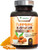 Turmeric Curcumin 95 Curcuminoids with BioPerine and Ginger 1950mg  Black Pepper for Best Absorption Made in USA Best Vegan Joint Support Turmeric Ginger Supplement Pills  180 Capsules