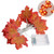 2 Pack Fall Maple Leaf Garland 20 LED Maple Leaves Fairy Lights 6 5 Feet Fall Garland Lights Waterproof Maple Leaf String Lights 3AA Battery Powered Lighted for Party Thanksgiving Decor 2M 2PACK