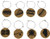 Chicago Wine Charms 20 Unique Sets Cork Wine Glass Charms Set of 8 Chicago Charms Chicago Themed Gifts/Souvenirs  Wine Glass Accessories Chicago Wine Gift Basket for Wine Lover  Drink Marker