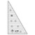 Creative Grids Half Sixty Triangle Acrylic Quilting Ruler Template 12 5  Tall cgrT30