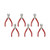 Jetech Diagonal Pliers 5 Inch 6 Pack  Professional Electrical Wire Cutter Snips Dikes with Ergonomic Grip
