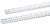 Utoolmart Plastic Ruler Straight Ruler Plastic Measuring Tool Strong Hard Mathematical Geometry Tool Set for Students Artists Architects