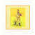 3dRose qs389413 Vintage Baseball Cub in Tan Frame Quilt Square 8 by 8Inch