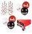 Ninja Birthday Party Supplies - Ninja Party Decorations Including: Ninja Table Cover, Hanging Swirls & Ninja Balloons